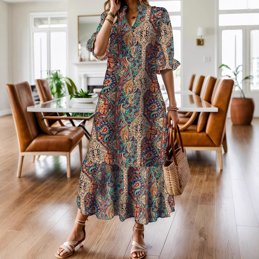 Attractive Casual Comfortable Women's Printed Fashion Dress