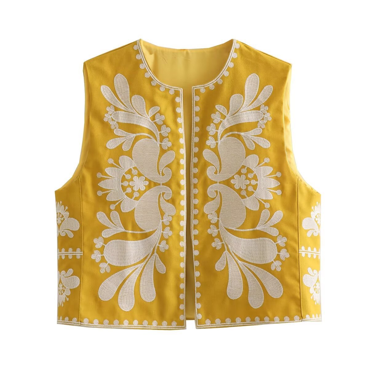 Women's Beautiful Versatile Summer Sleeveless Embroidered Tops