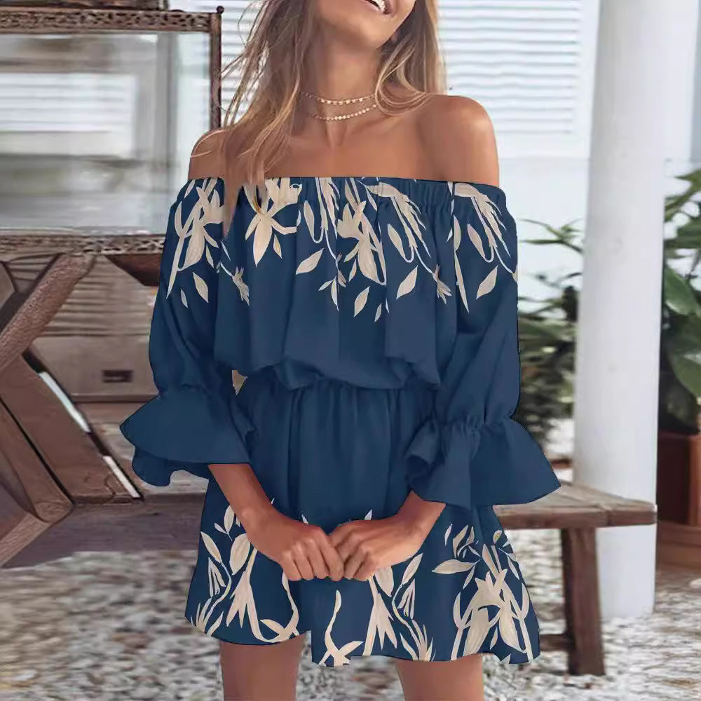 Unique Trendy Women's Sexy Fashion Printed Dress