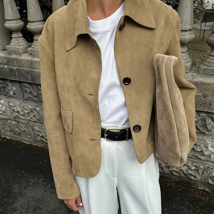 Women's Durable Suede Small Autumn Fashion Coats