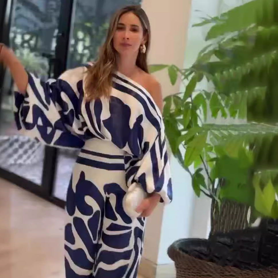 Women's Summer Versatile Fashion Slimming Casual Floral Jumpsuits