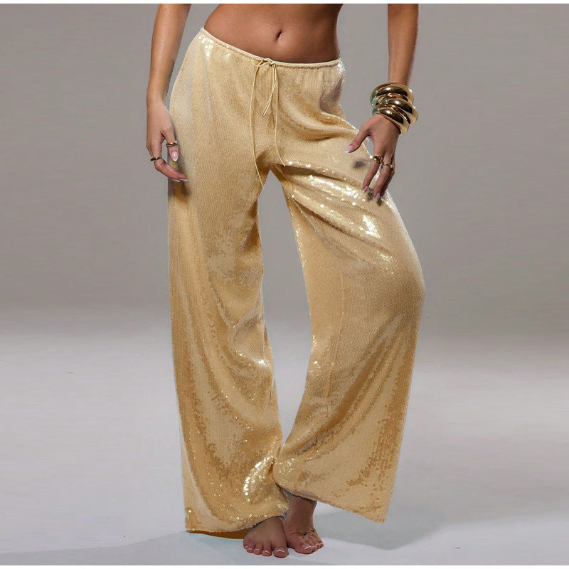 Women's Sequined Casual Loose Wear Autumn Fashion Pants