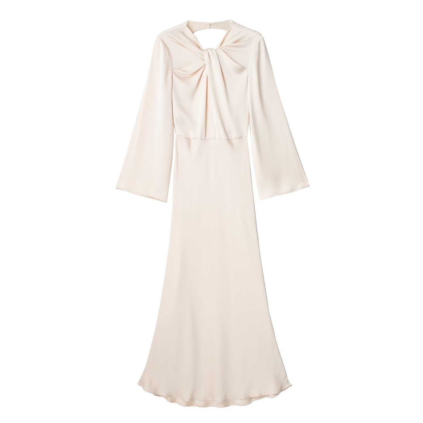 Women's Fashion Wear Design Niche Backless Silk Satin Dresses