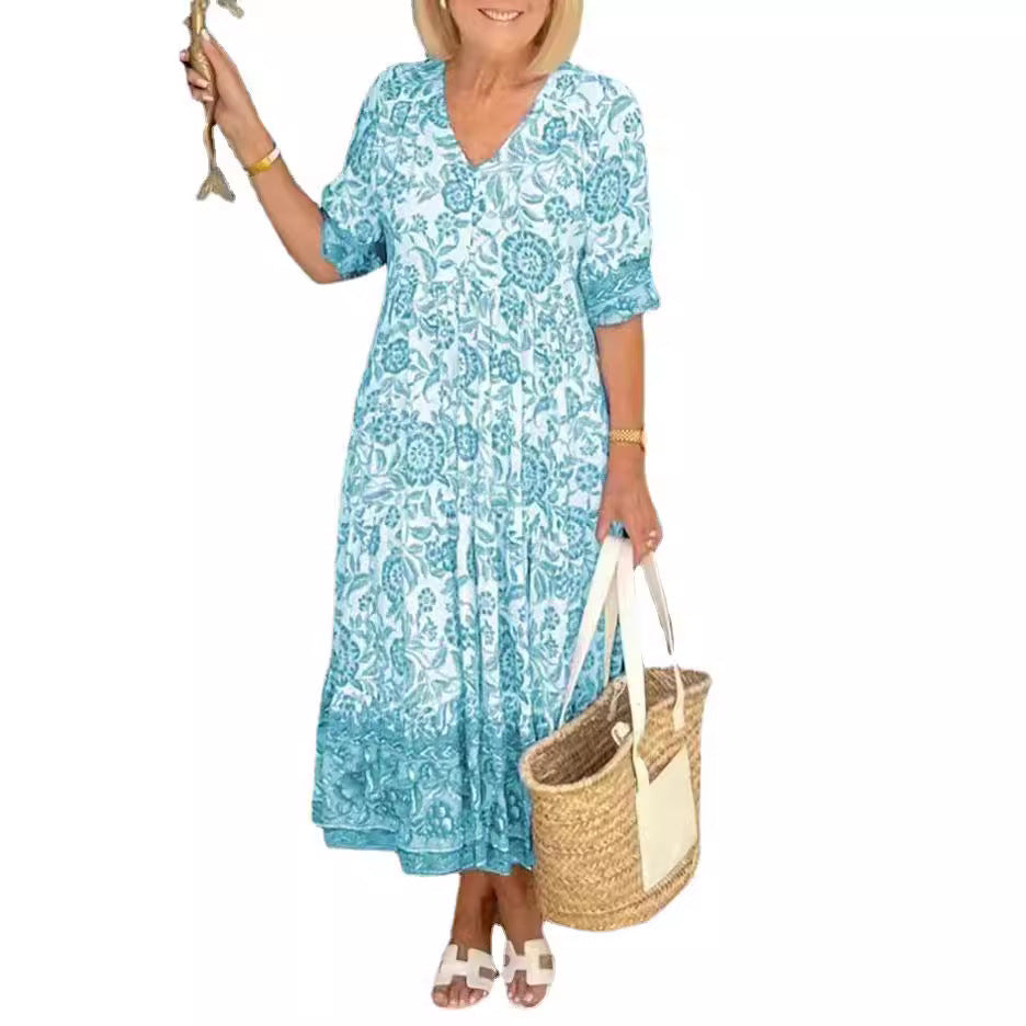 Fairy Floral Dress Seaside Holiday Beach Dresses