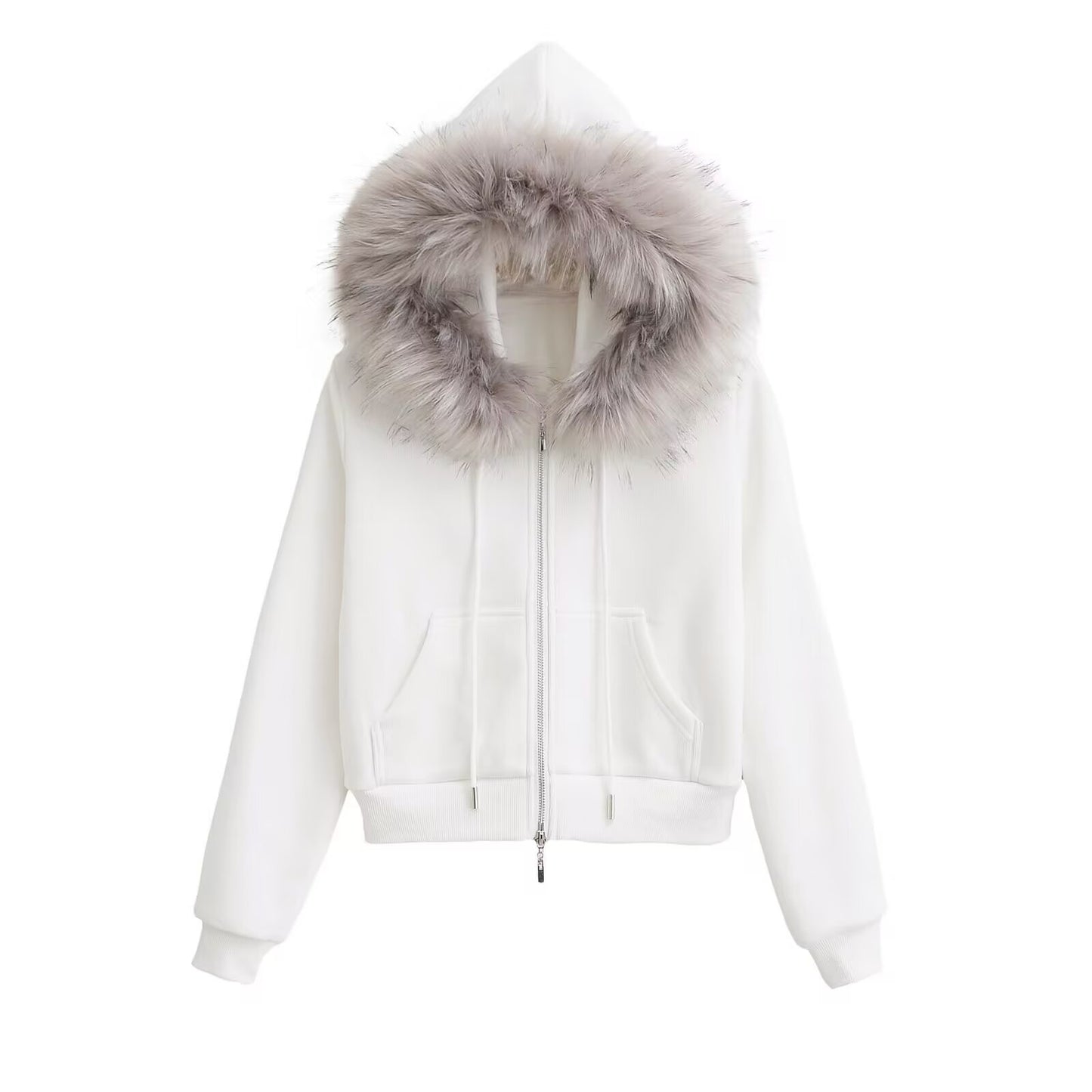 Hot Imitation Fox Fur Big Collar Coats