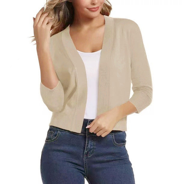 Beautiful Women's Elegant Simple Versatile Knitted Shorts