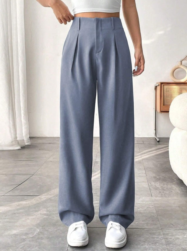 High Waist Wide Leg Versatile Casual Pants