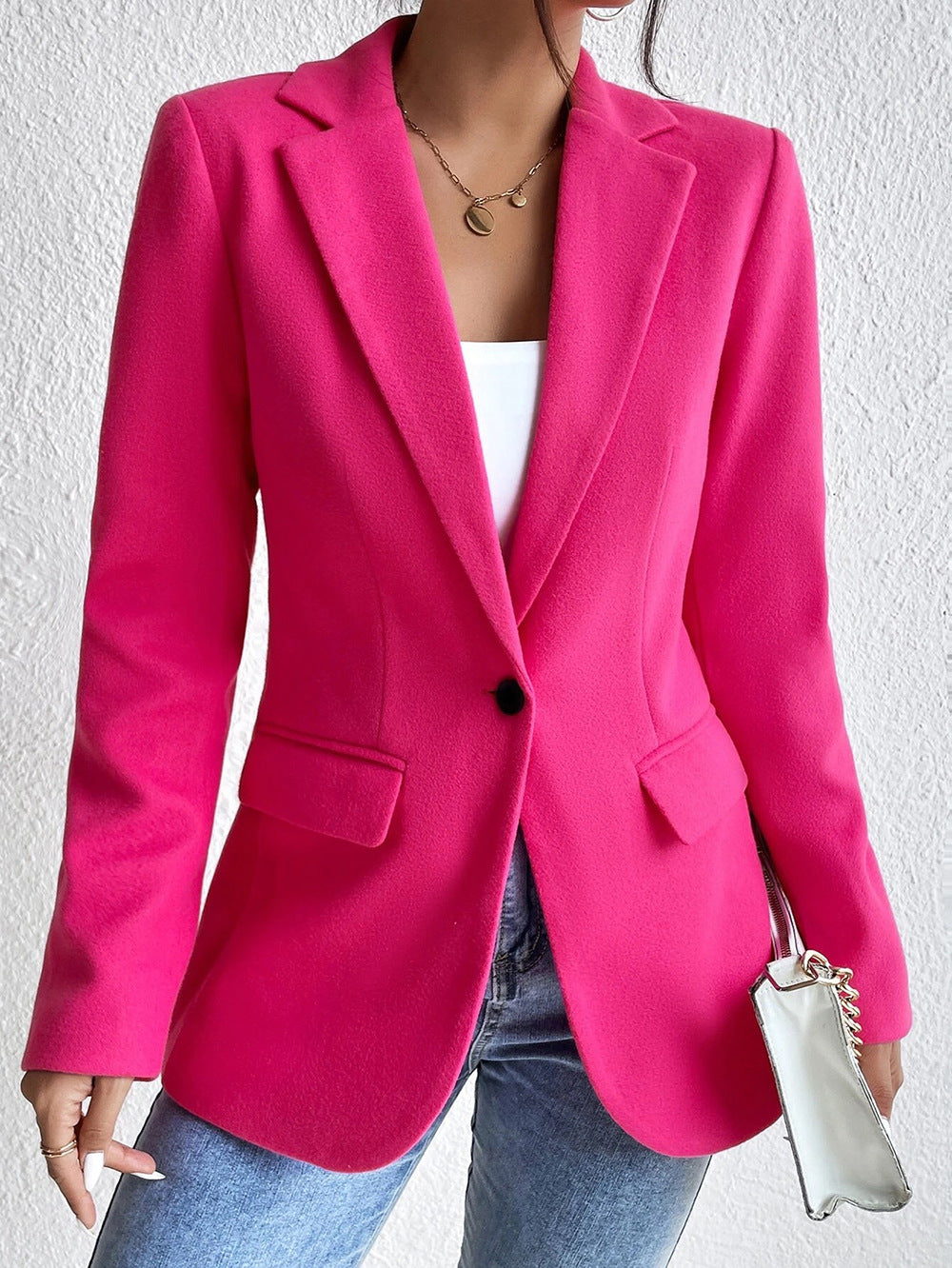 Women's Woolen Slim Elegant Commuting Wear Coats