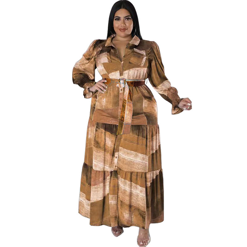 Women's Fashion Summer Shirt Collar Dress Dresses