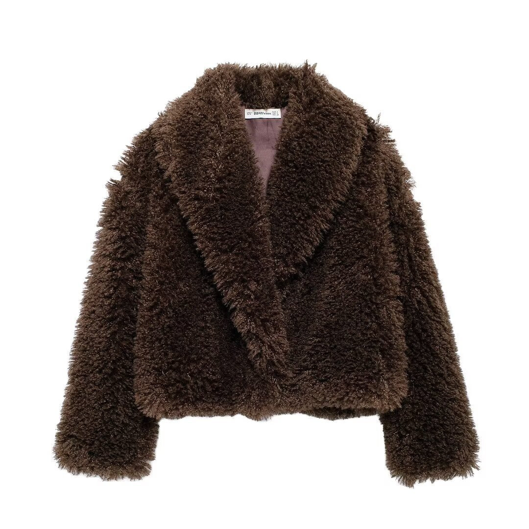 Women's Versatile Comfortable Fashion Fur Curly Coats