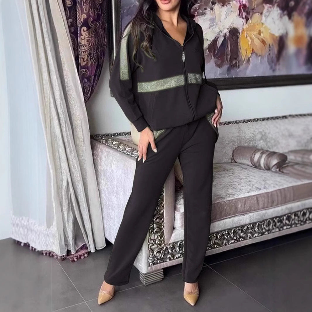 Comfortable Casual Long Sleeve Trousers Set Suits