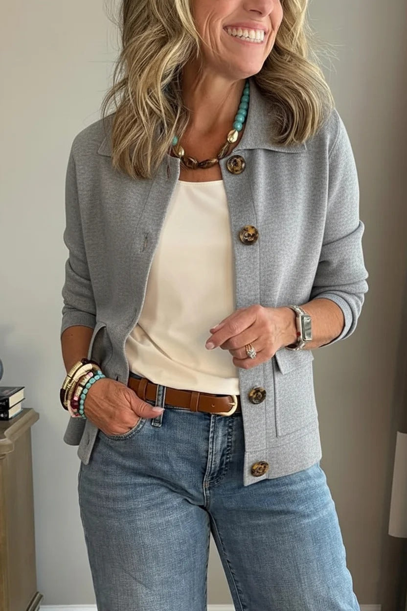 Women's Fashion Lapel Single Breasted Versatile Coats