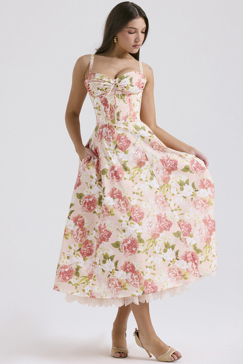 Series French Summer Strap Gentle Dress Dresses
