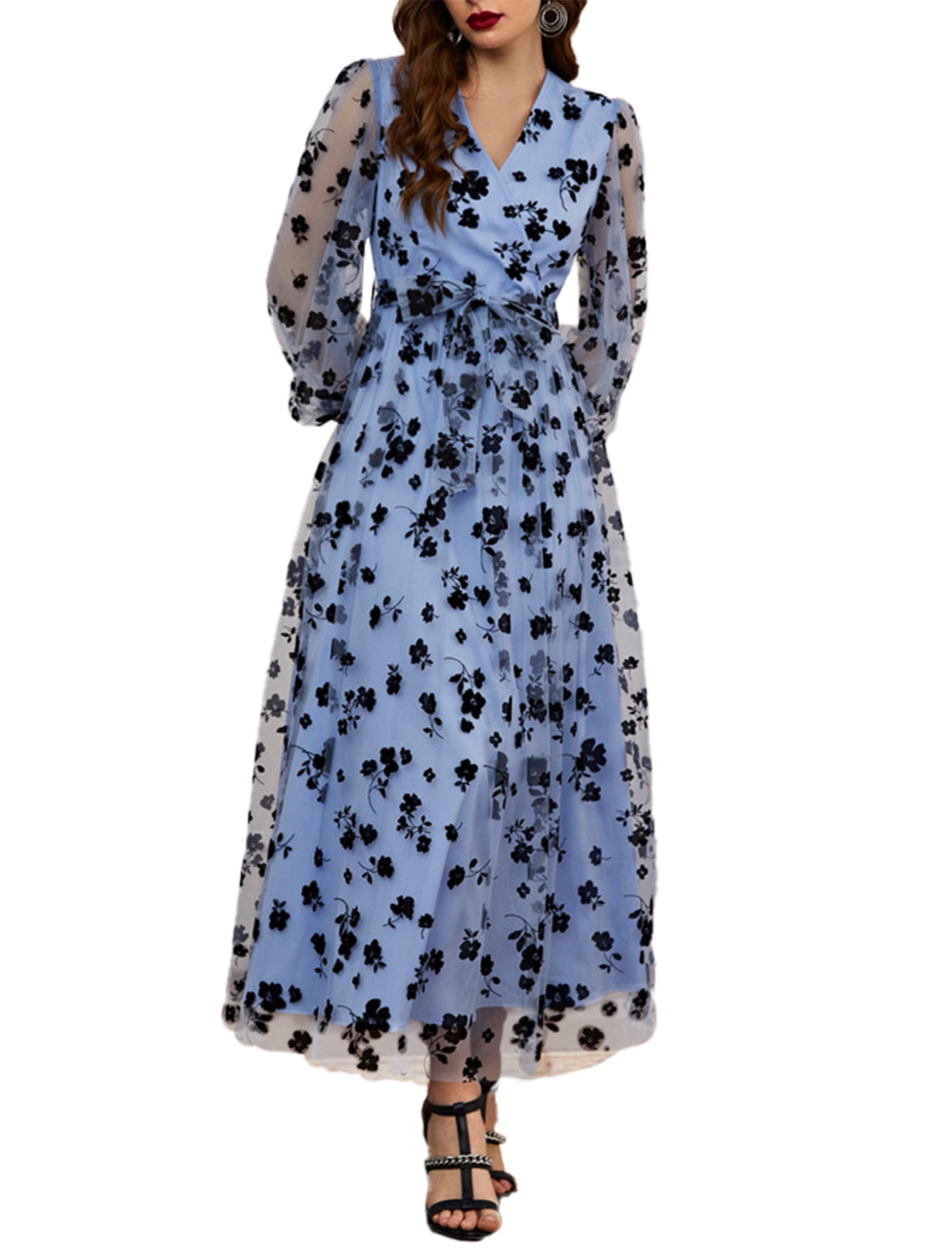 Women's Dress Long Sleeve Autumn Embroidered Retro Dresses