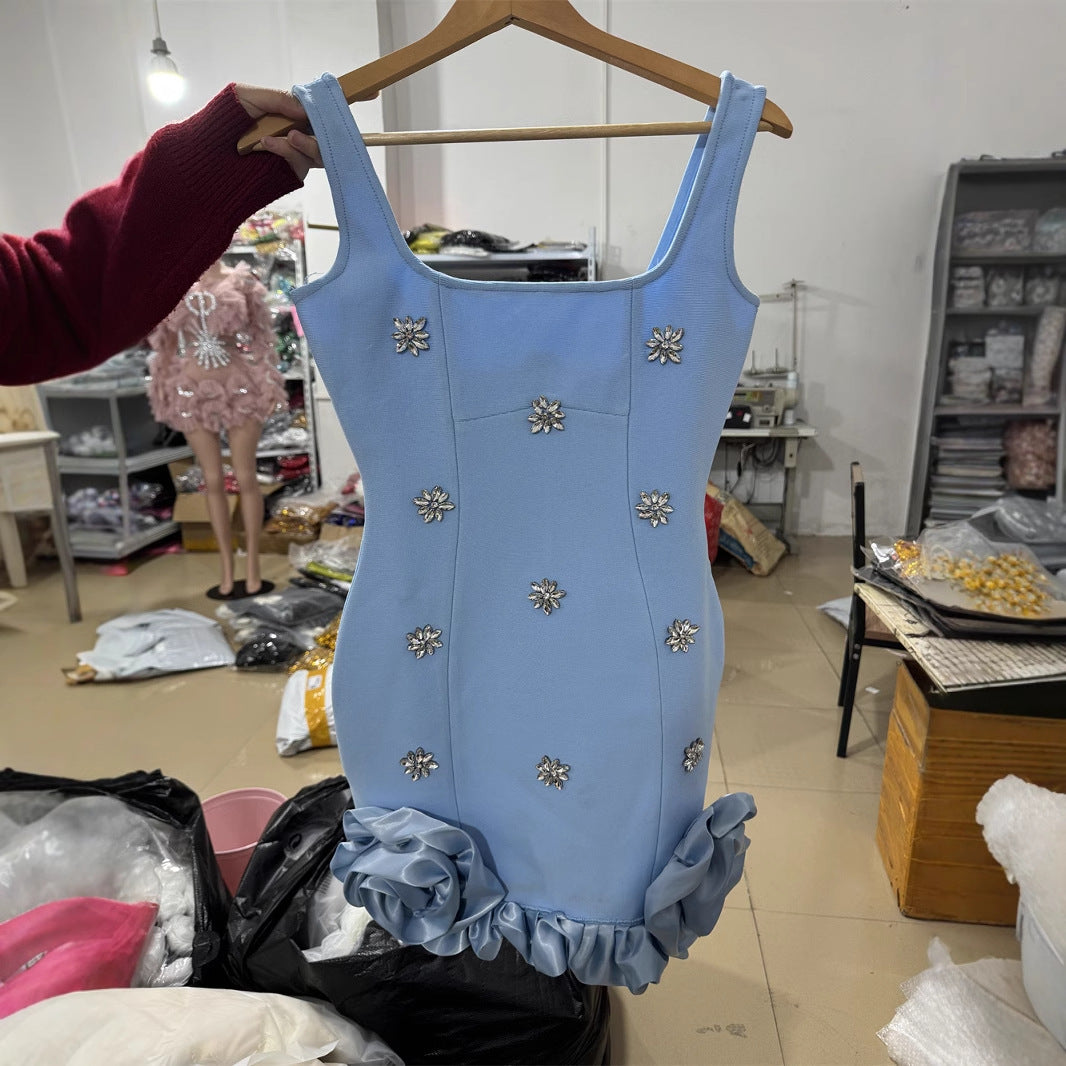 Women's Fit Backless Elegant Hot Dress Sweet Dresses