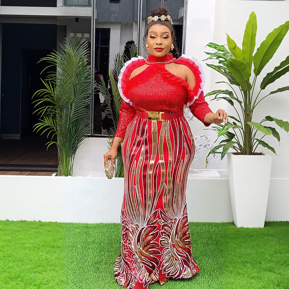 Women's Dress African Long Christmas Sexy Dresses