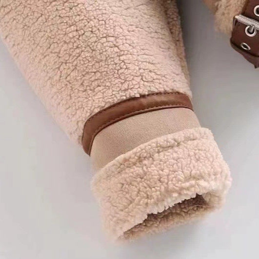 Women's Stitching Fur Early Spring Style Elegant Jackets