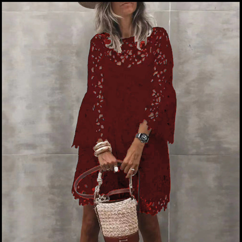 Women's Summer Dress Ethnic Style Lace Flower Skirts
