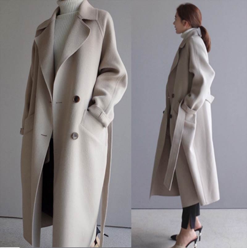 Women's Overcoat For Korean Style Long Fashion Coats