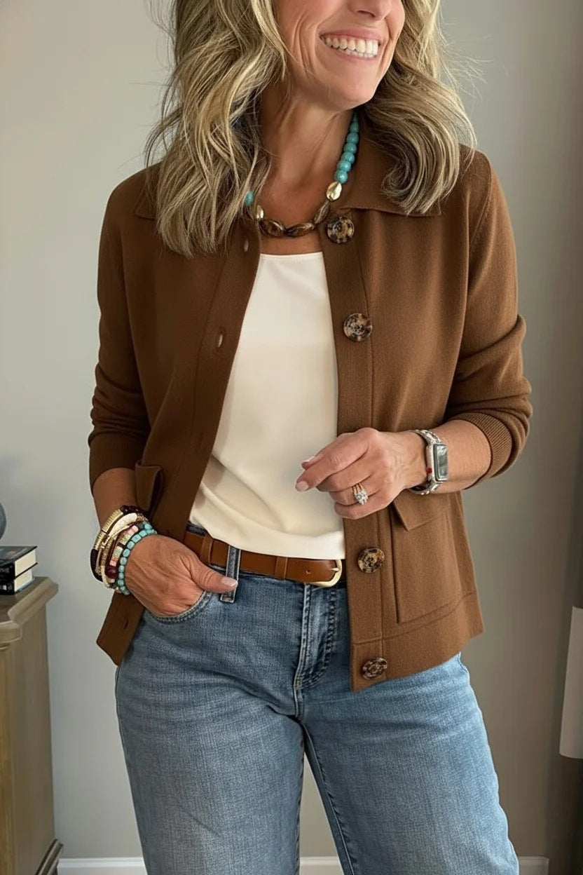 Women's Fashion Lapel Single Breasted Versatile Coats