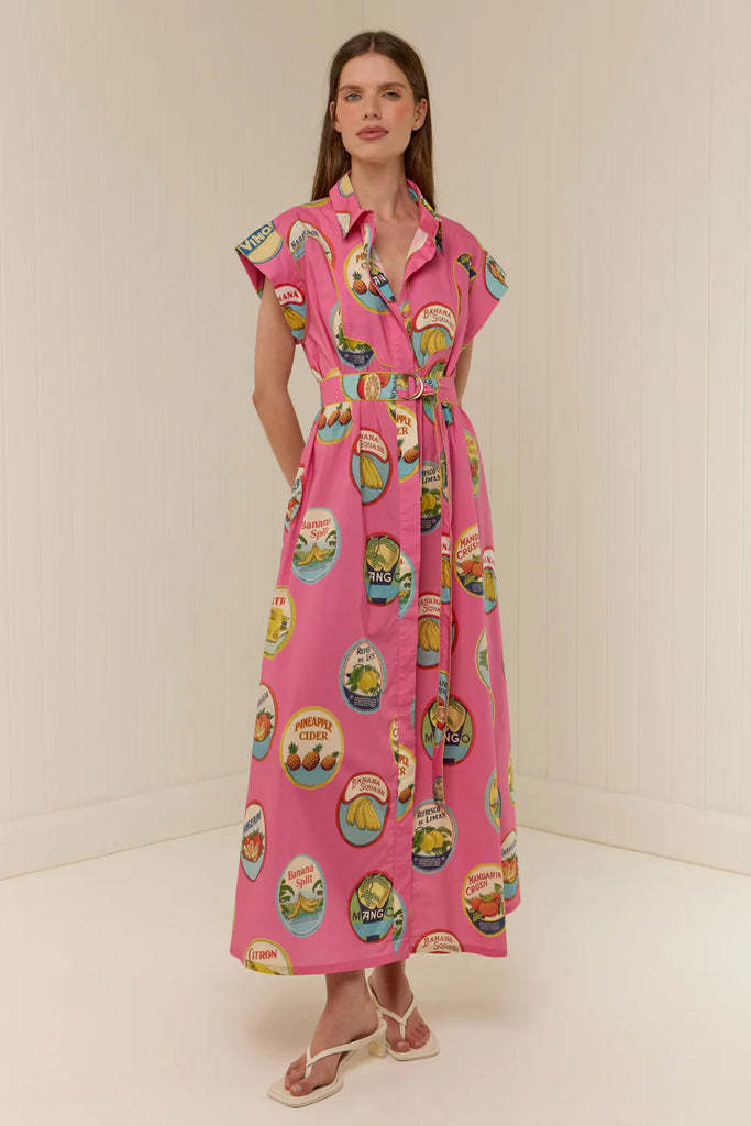 Casual Fashion Linen Shirt Collar Long Dress