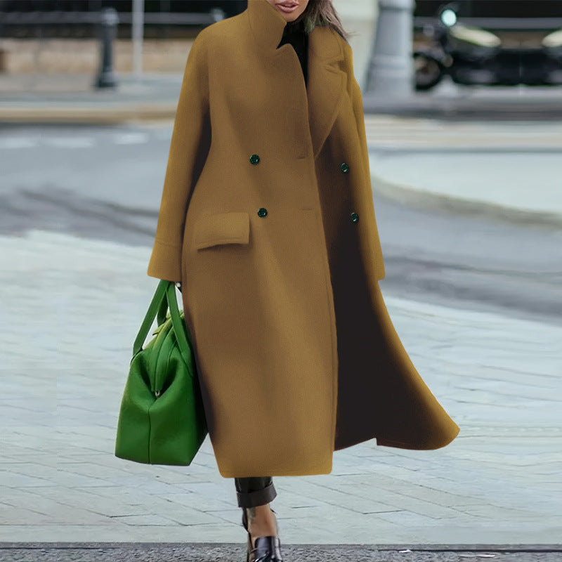 Women's Loose Winter Autumn Woolen Warm Commuting Coats