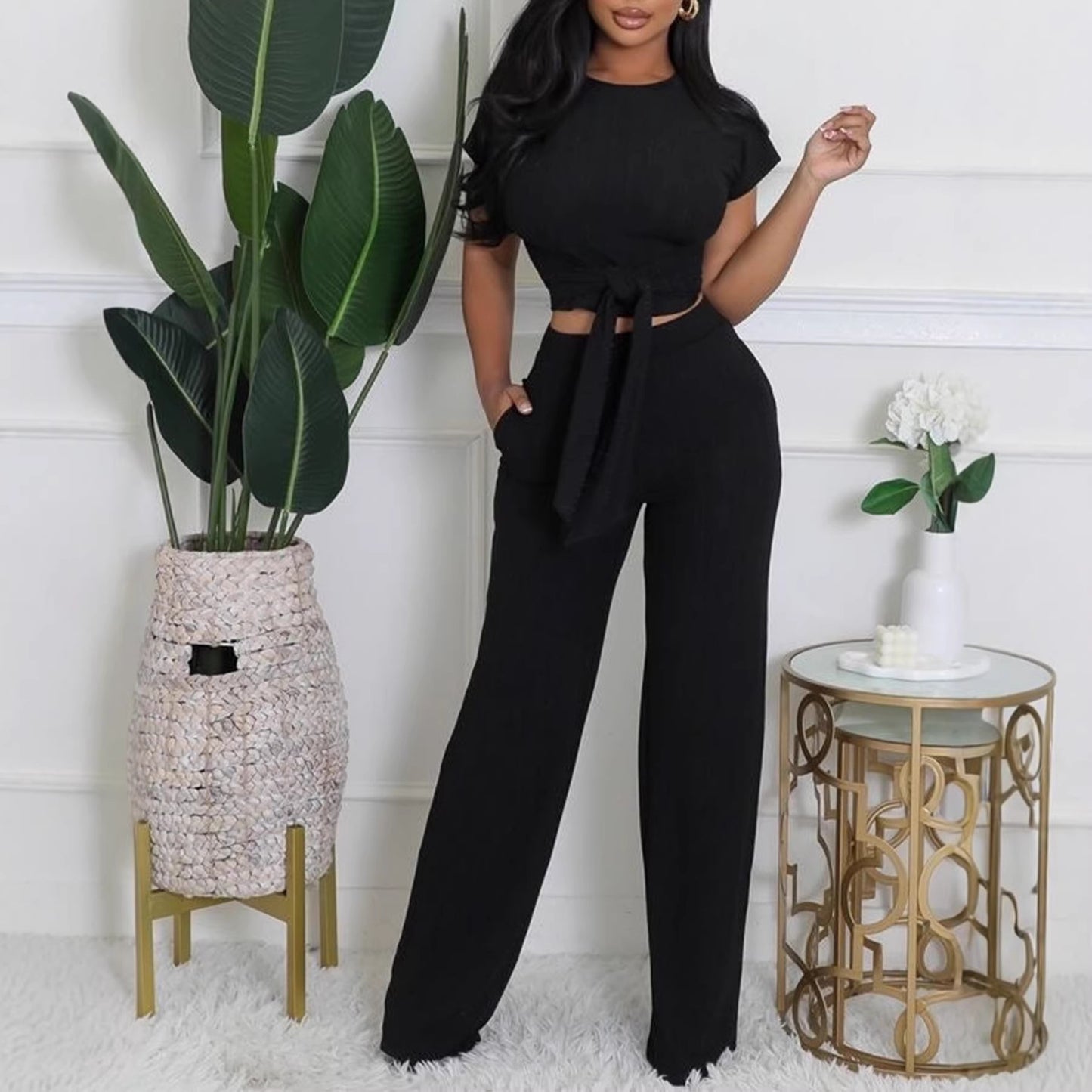 Women's Neck Pullover Design Slim Fit Sexy Suits