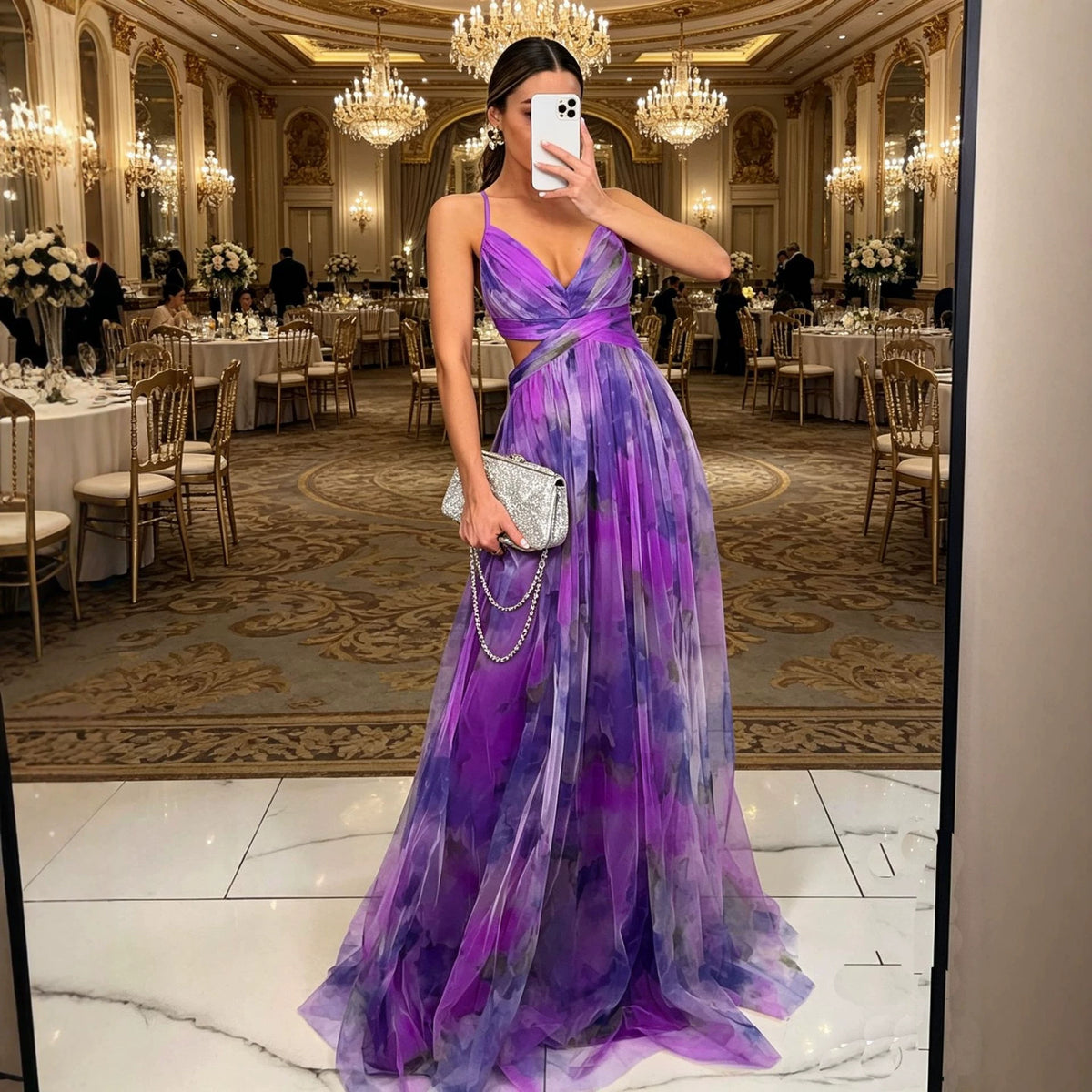 Cool Classy Women's Sexy Long Mesh Dress