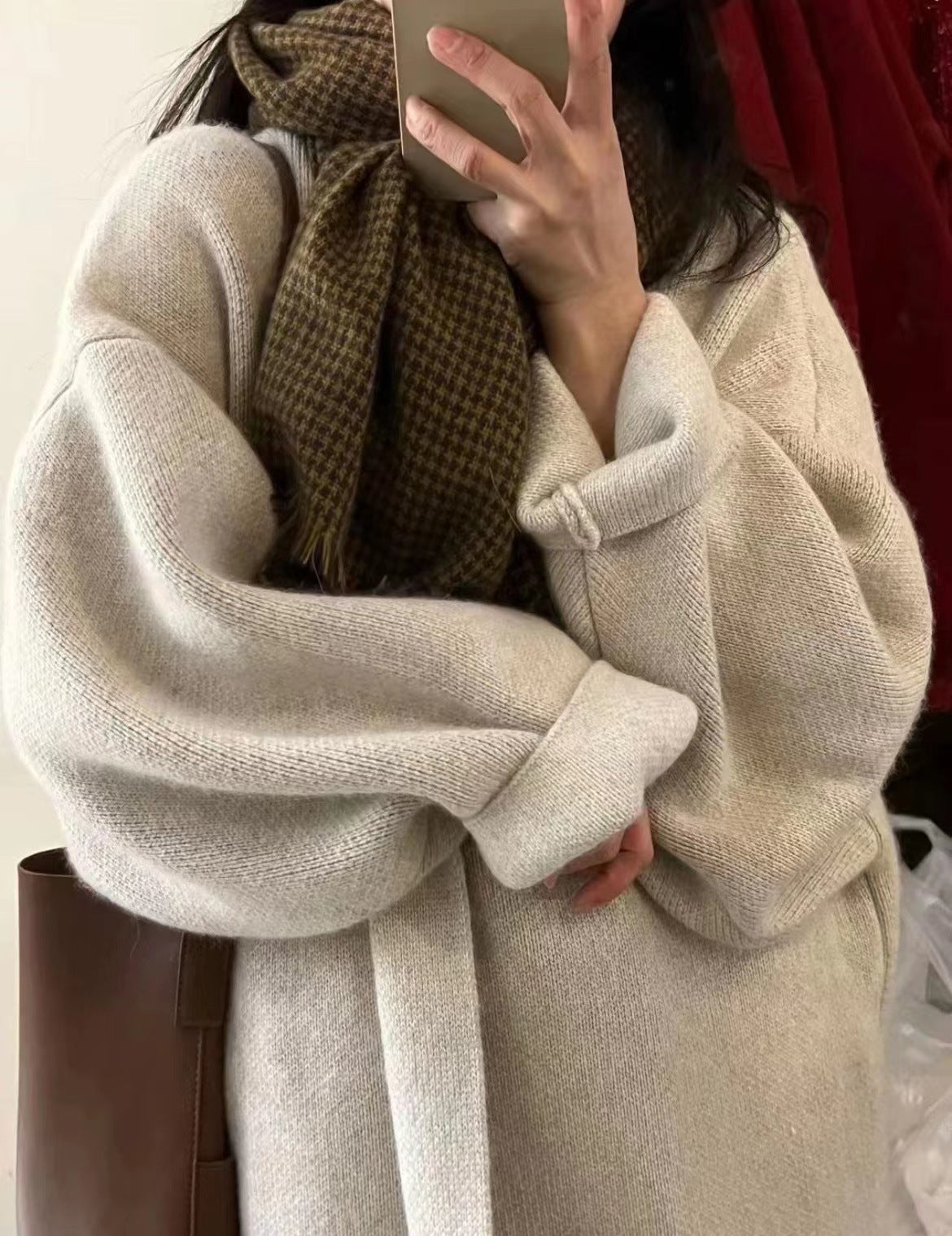 Women's Korean Style Lazy Long Knitted Loose Knitwear