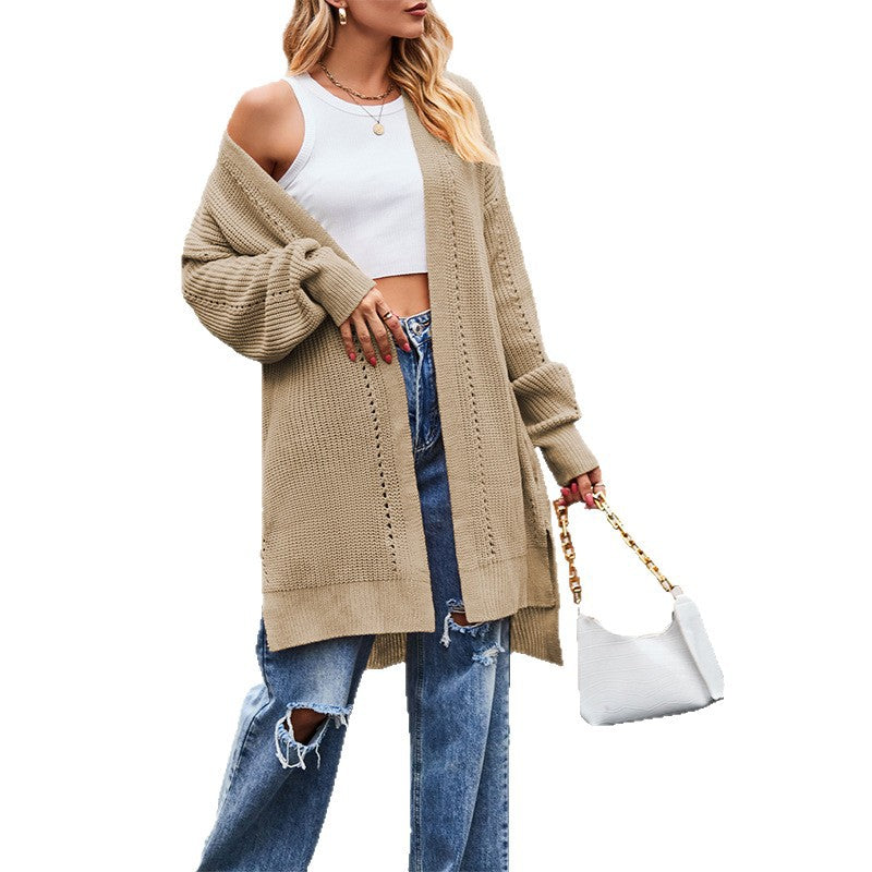 Women's Winter Autumn Solid Color Loose Knitted Sweaters