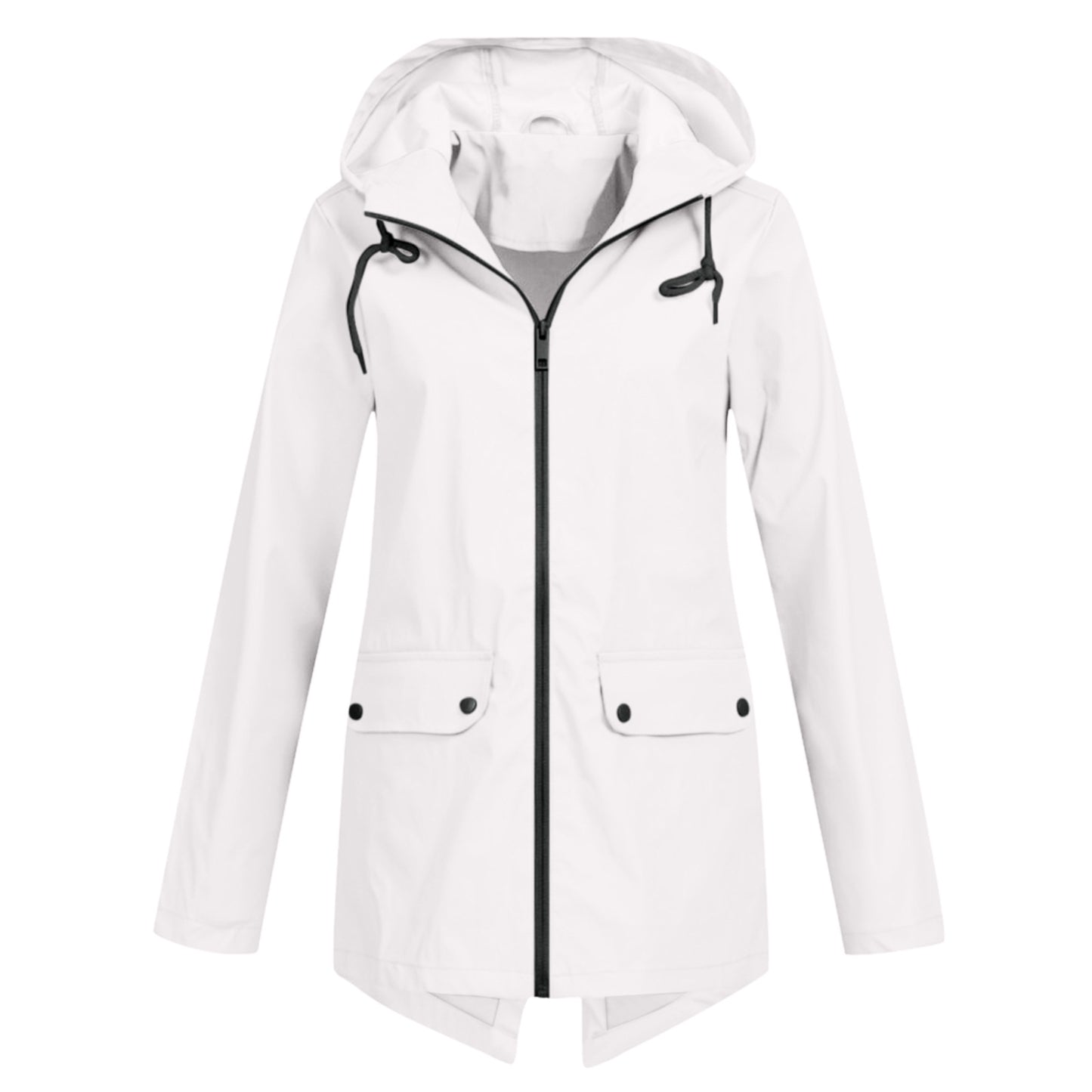 Women's Windcheater Zip Hooded Lightweight Outdoor Windproof Coats