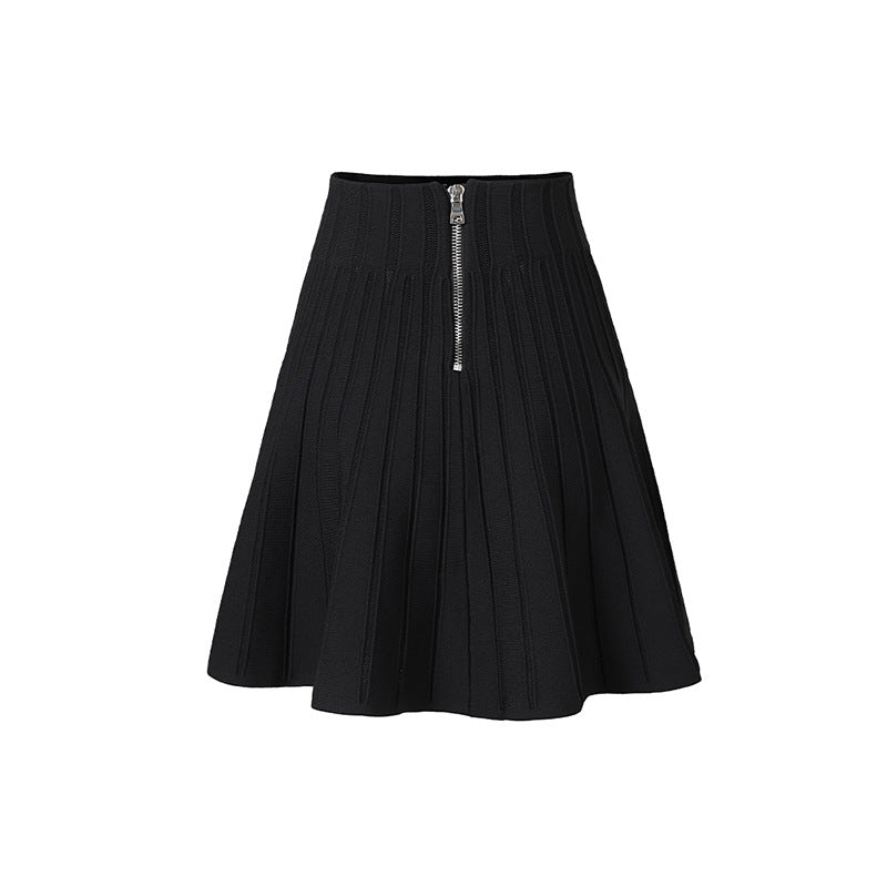 Elegant Pleated Slimming Flounce Hem Outfit Suits