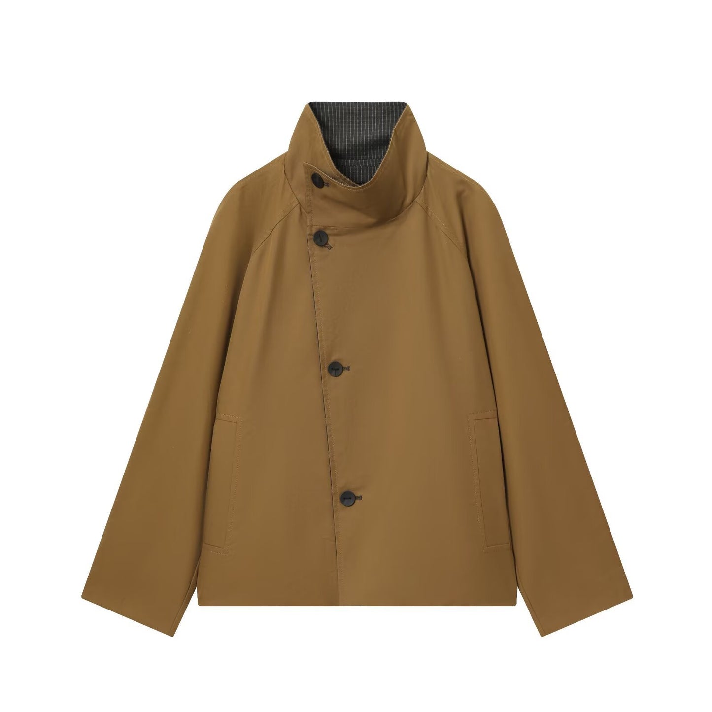 Women's Fashion Casual Minimalist Design Double-sided Windbreaker Coats