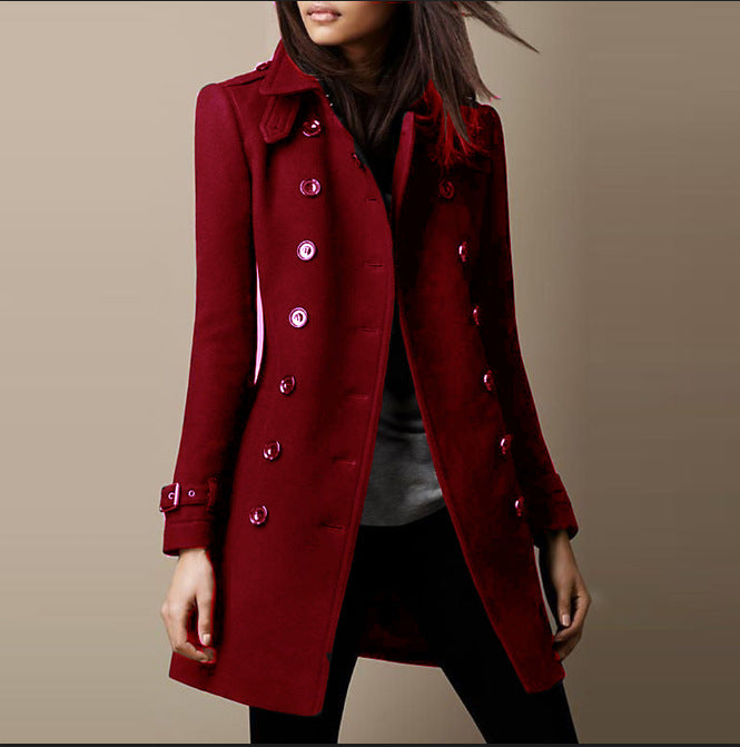 Women's Charming Attractive Hot Single Woolen Coats