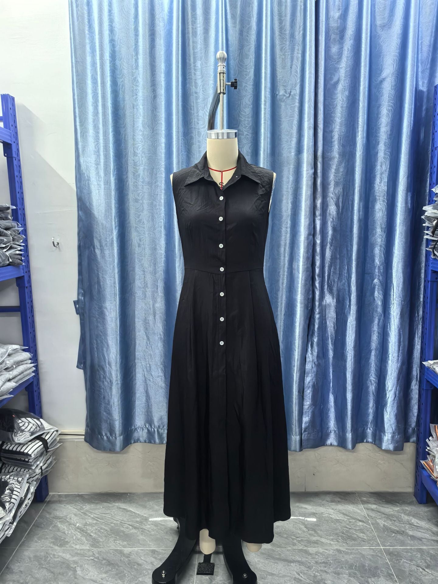 Summer Fashion Casual Stand Collar Elegant Trendy Dress