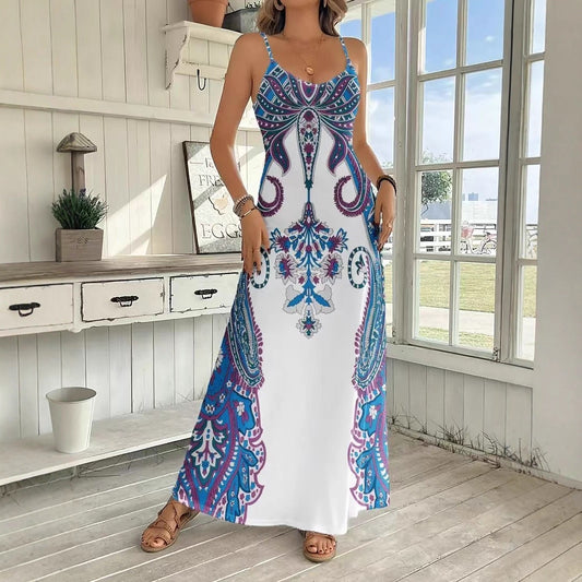 Slouchy Classic Classy Women's Sleeveless Print Dress