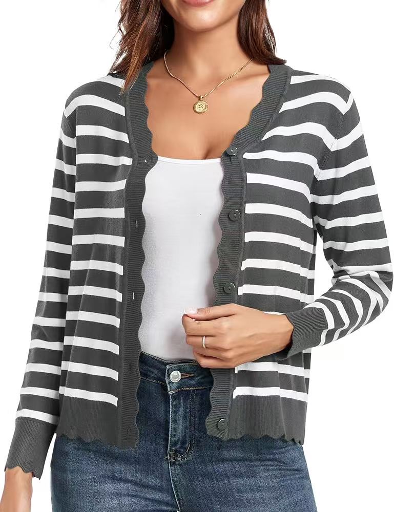 Ruffle 9-point Sleeve Thin Fashion Knitted Women's Sweater