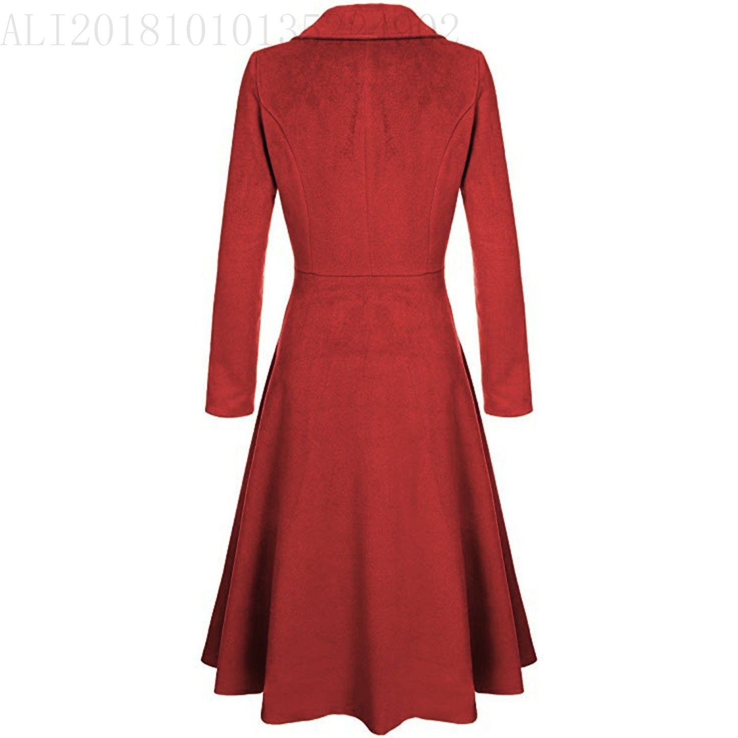 Women's Slim Fit Woolen Long-sleeved Fashion Casual Coats