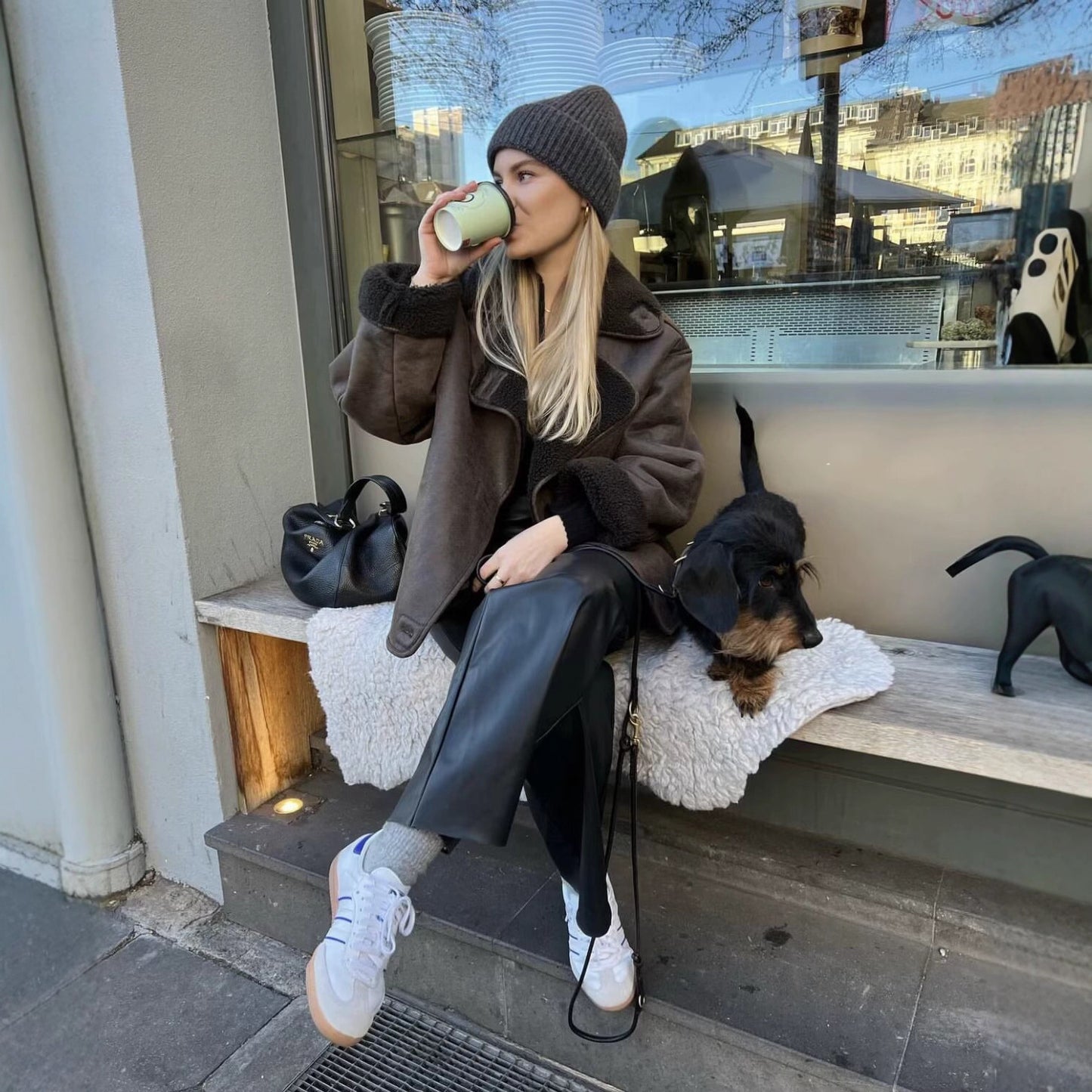 Women's Winter Double-sided Loose Fashionable Warm Jackets