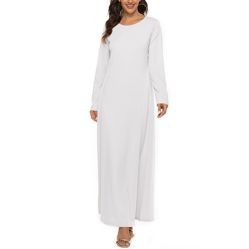 Sleeve Inner Wear Cotton Belt Sweet Dress