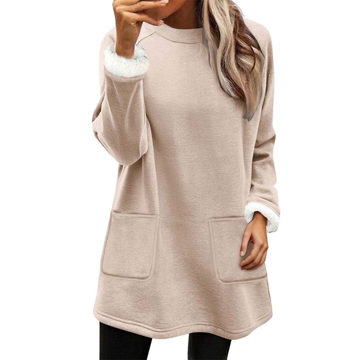 Christmas Snowman Digital Printing Casual Wide-sleeved Veet Women's Sweater, Sweater
