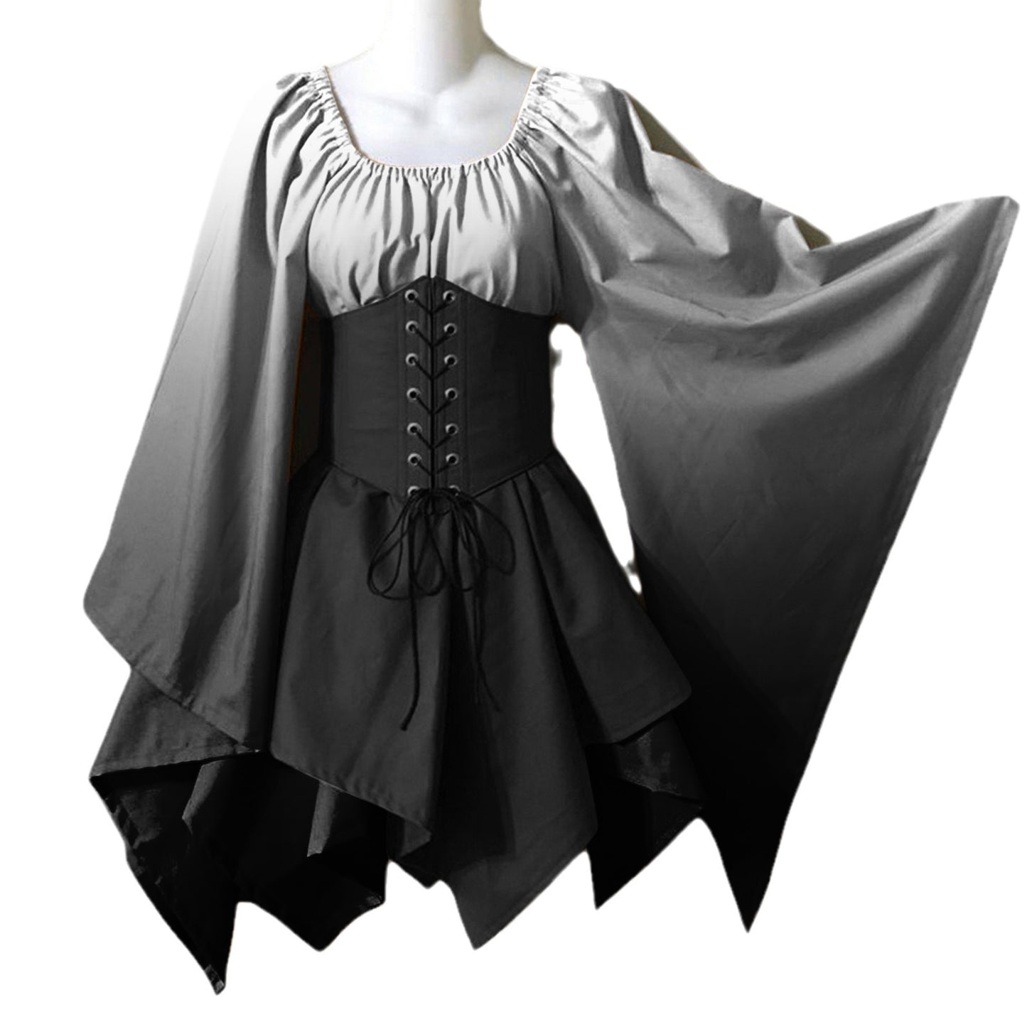 Women's Printing Vintage Halloween Performance Renaissance Medieval Dresses