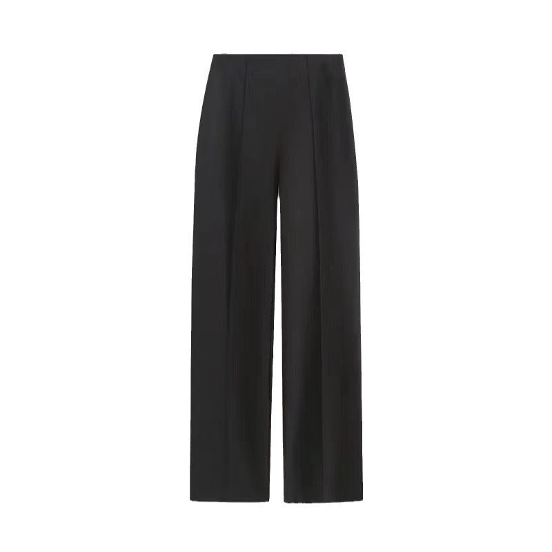 Women's Style Solid Color Simple Draping Design Pants