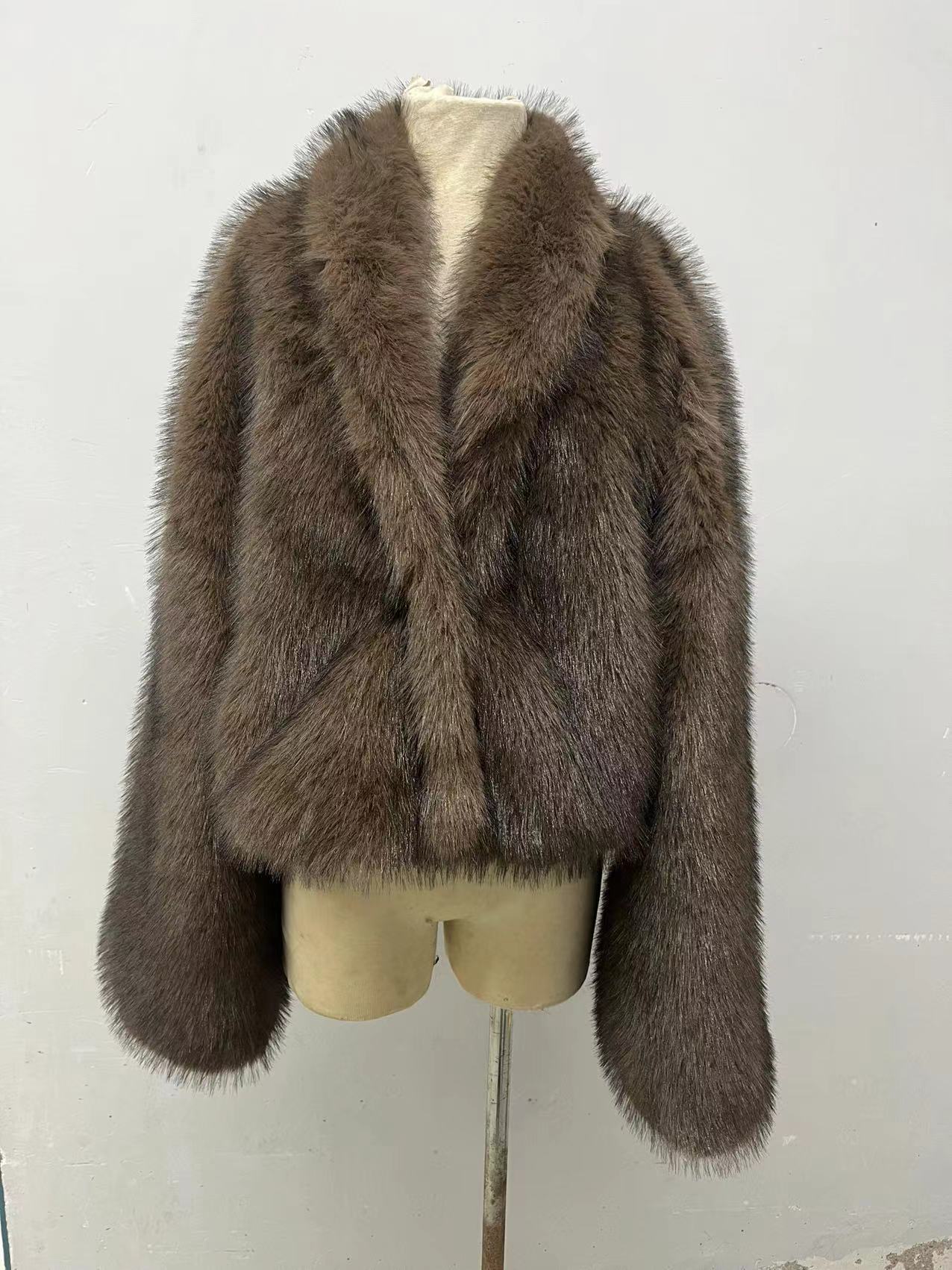 Women's Innovative Stylish Fur Niche Furry Coats