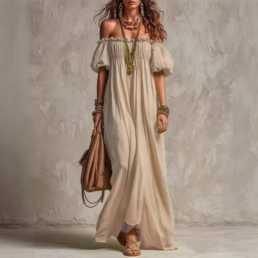 Summer Elegant Casual Loose Lazy Puff Dress