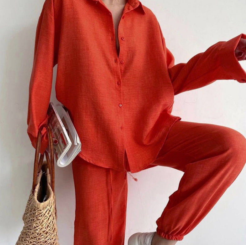 Women's Temperament Commute Loose Shirt Fashion Casual Suits