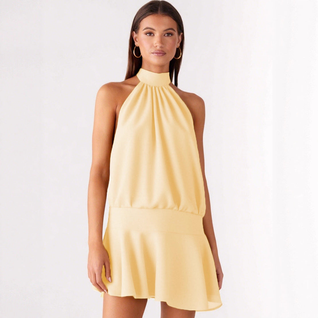 Women's Summer Sexy Sleeveless Halter Backless For Dress