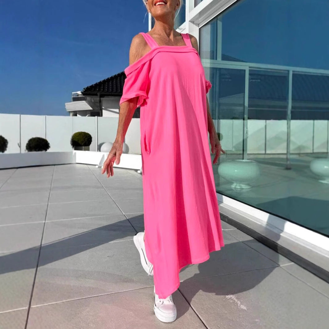 Comfortable Women's Summer Sling Loose Long Dress