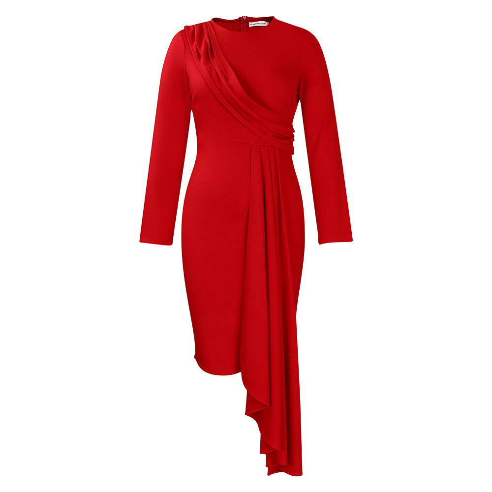 Autumn Long Sleeve Elegant Pencil African Dress