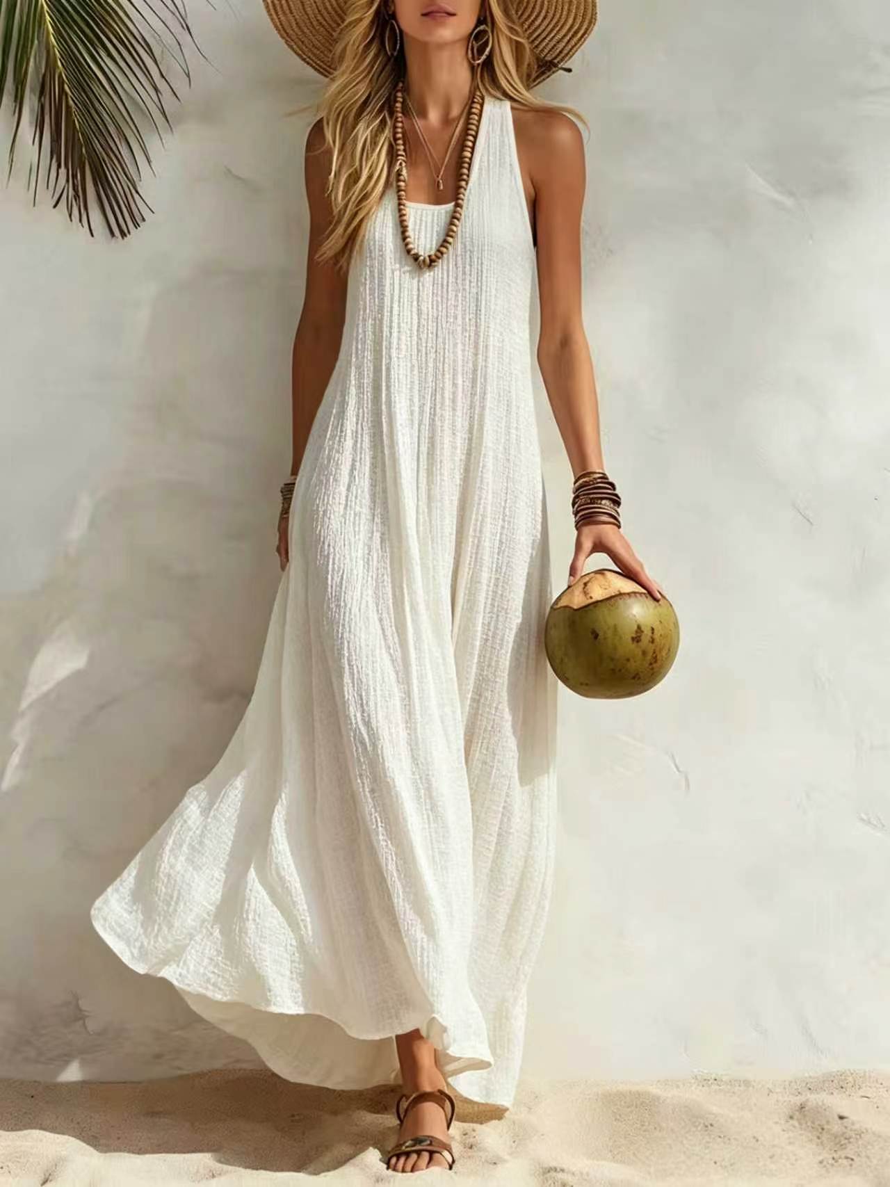 Women's Summer Seaside Vacation Style Loose Vests